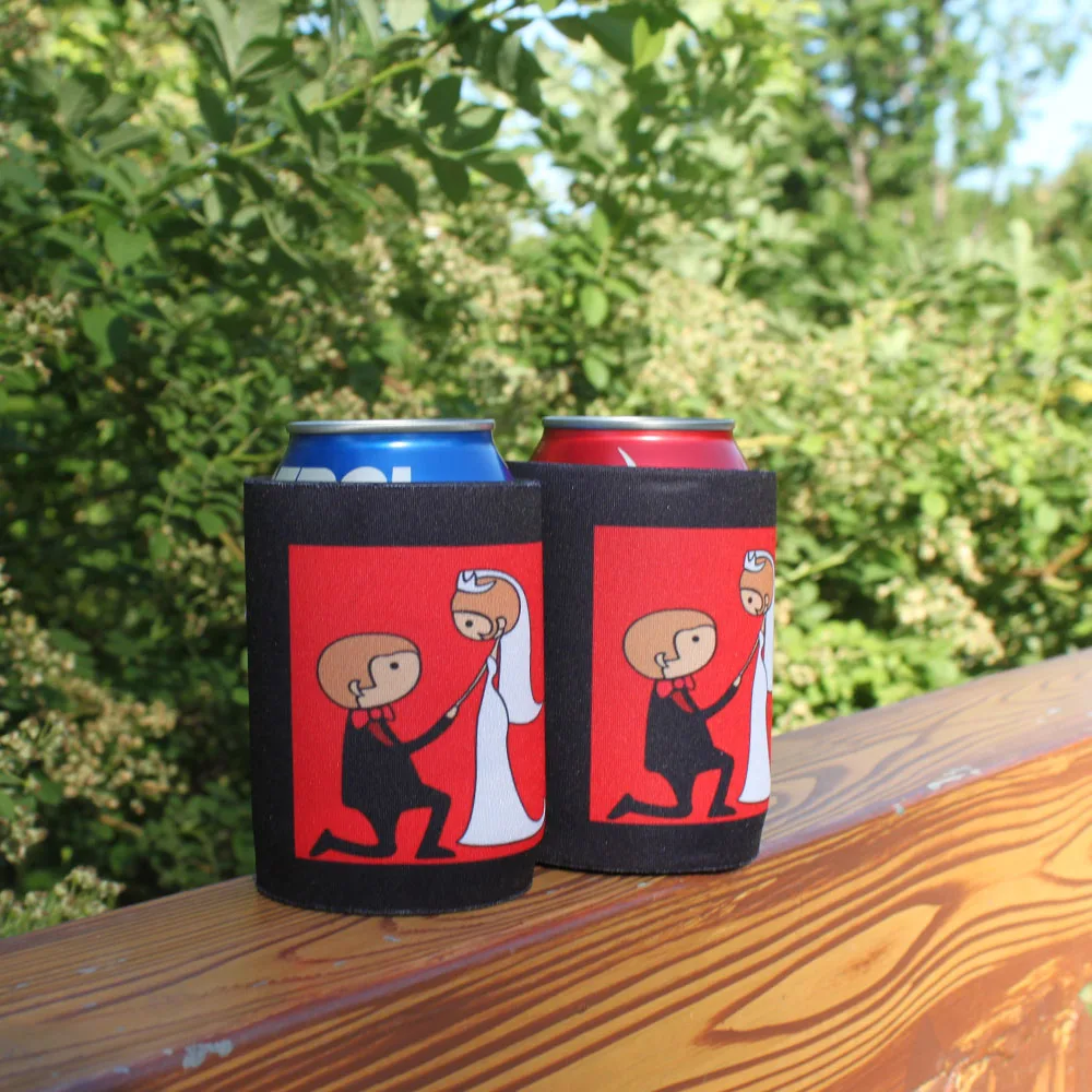 50pcs Personalized Wedding Can Cooler Custom Print With Your Design Neoprene Beer Hugger Stubby Holder Wedding Favors
