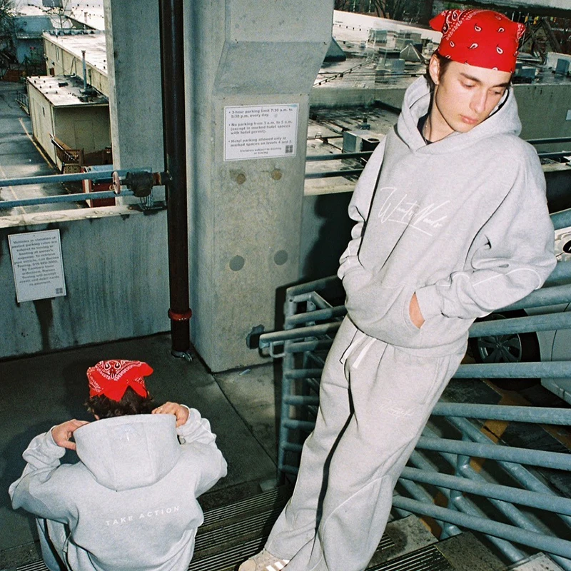 بنطال رياضي مرقع مطرز بأحرف عصرية رياضي أمريكي مرن للرجال والنساء