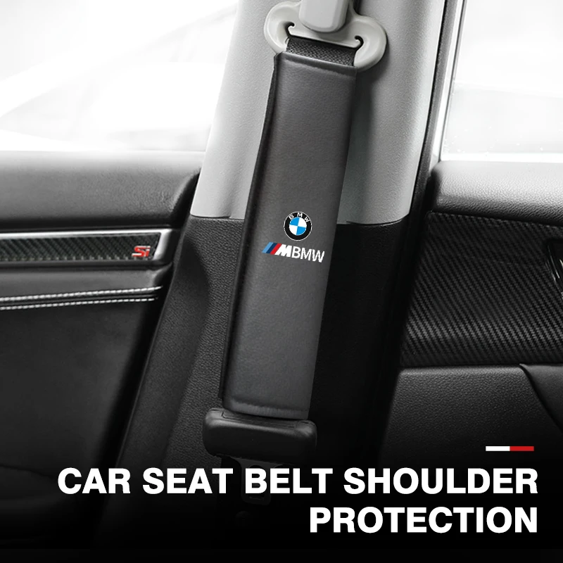 Car Seat Belt Shoulder Cover Protection Pad Accessories For BMW E90 E60 E46 E39 F30 F10 E87 X3 X4 X5 X1 G30 G20