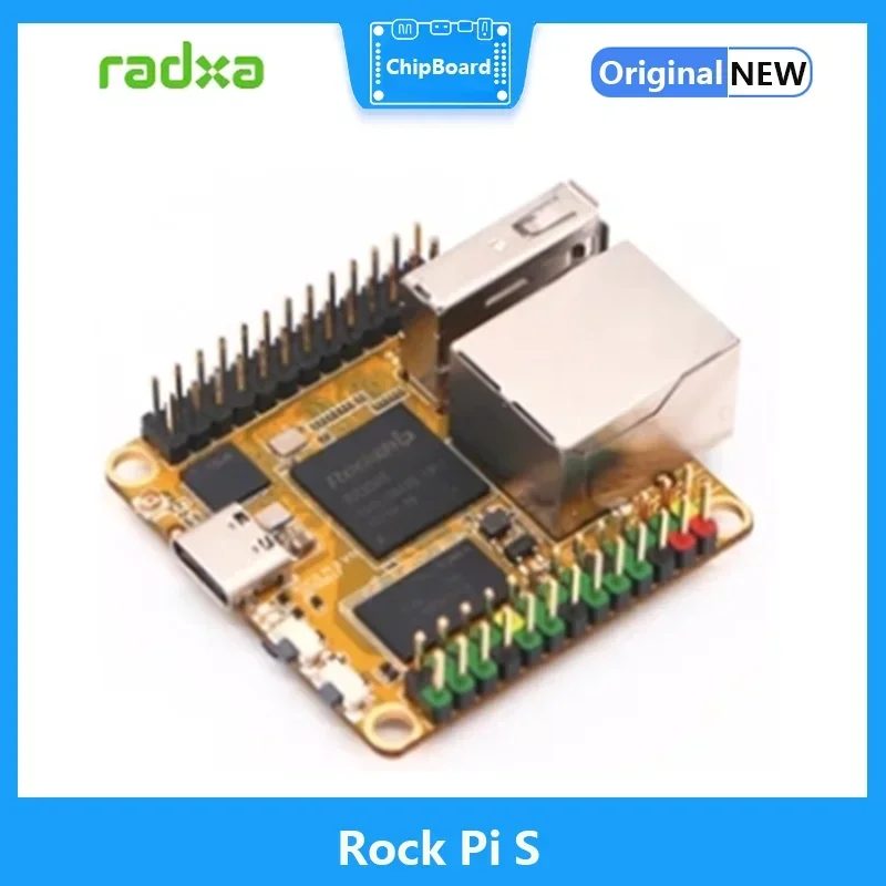 ROCK PI S，Rockchip RK3308 Quad-core A35 , V1.3 Version Suitable for IoT Smart Speakers