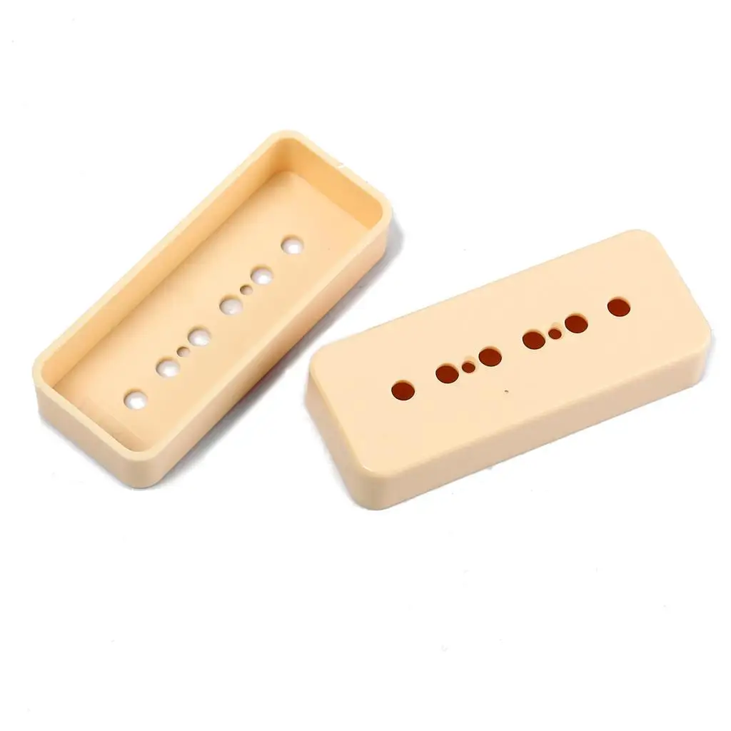アイボリー P-90 ソープバー ピックアップ カバー 50/52mm ポール ギター ハムバッカー用