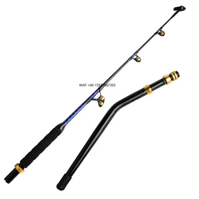 

Newly designed large joystick 6ft 130lb 200lb 80lb fiberglass tuna rod fishing deep sea boat salt water trolling rod