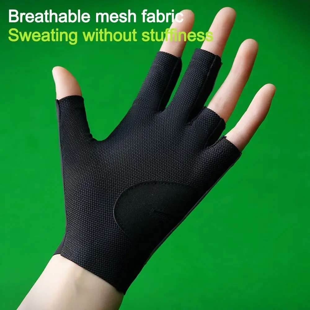 Guantes de billar elásticos de seda de hielo, transpirables antideslizantes - imagen 2