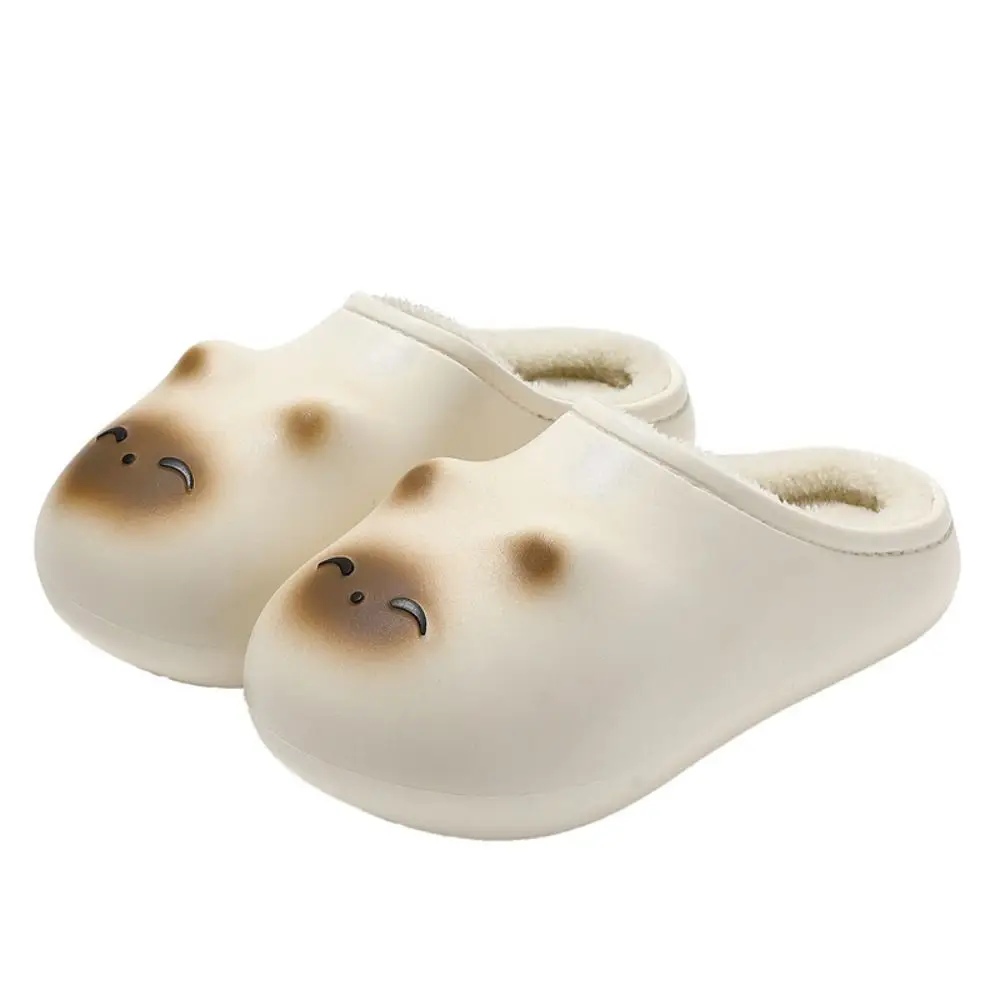 Sandal Rumah Bulu Kucing Kartun Lucu, Sol Tebal Anti Selip, Sandal Bulu Hangat, Sandal Kartun Pelajar Y2K, Sandal Anjing, Sandal Pasangan