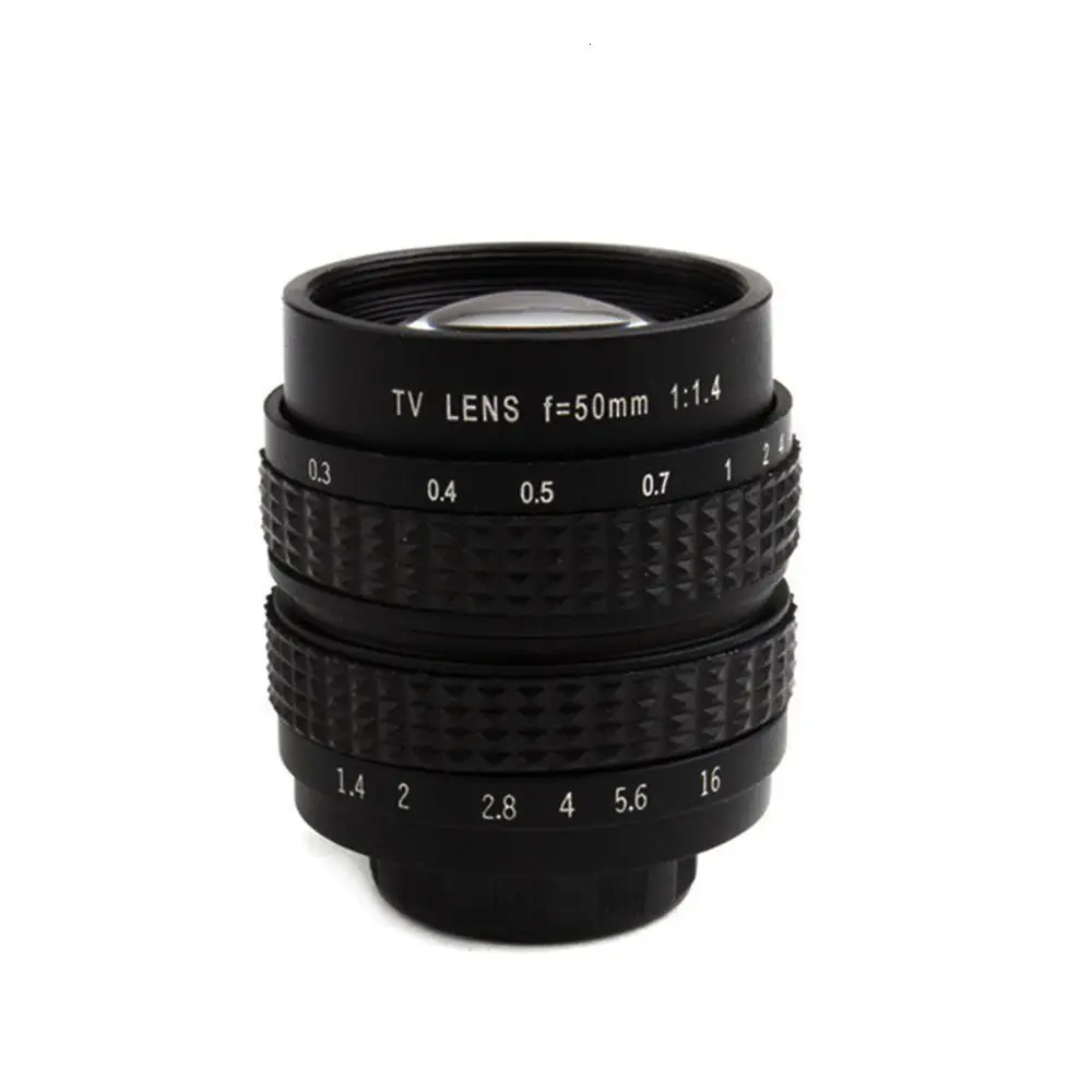 CCTV 영화 렌즈 C 마운트, 파나소닉 GF5 GF6 G3 G5 G7 GH2 GF3 GX7 GX8H GX8 G7H G7K, 50mm, F1.4
