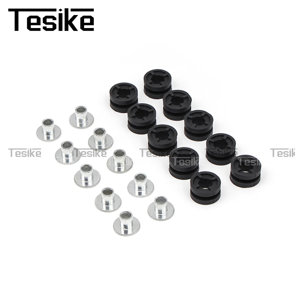 Motorcycle Rubber Grommets Bolt Assortment Kits Fairing Bolts Pressure Relief Cushion Buffer Washer Shock Bushing Accessories