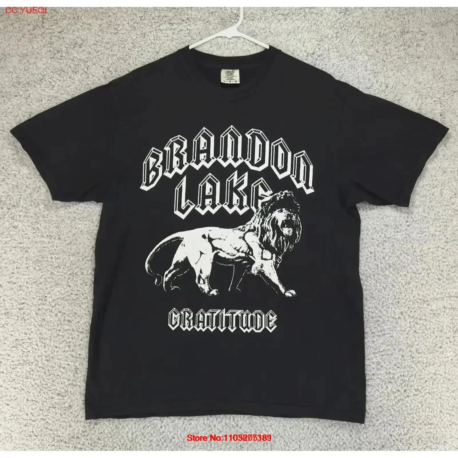 

Двусторонняя футболка Brandon Lake Gratitude Lion, размер, большая винтажная стираная уличная одежда, повседневная мягкая мужская растянутая винтажная стираная футболка