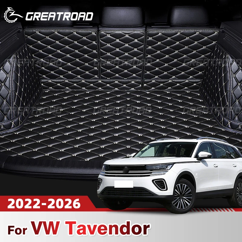 

For Volkswagen VW Tavendor 2022-2026 2025 2024 Auto Full Coverage Trunk Mat Car Protective Pad Cargo Liner Interior Accessories