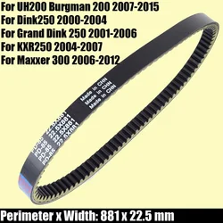 Drive Belt For Suzuki UH200 Burgman 200 For Arctic Cat DVX 250 / Drive Belt For Kymco Dink250 Grand Dink 250 KXR250 Maxxer 300