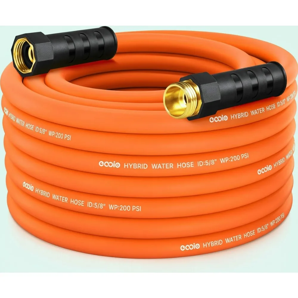 

50ft Flexible Garden Hose, Kink Resistant Lightweight Water Hose with Leakproof Fittings for Yard
