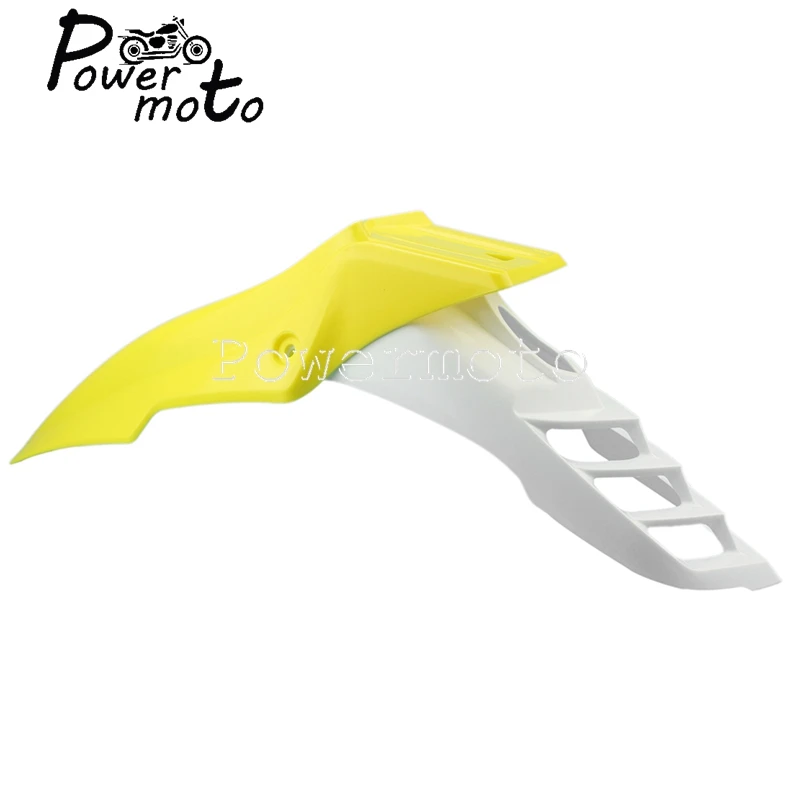 Yellow Motocross Front Splash Fender Universal Motocross Supermoto Mudguard Off-Road For Yamaha Suzuki DR650SE DRZ RMZ DR RM RMX