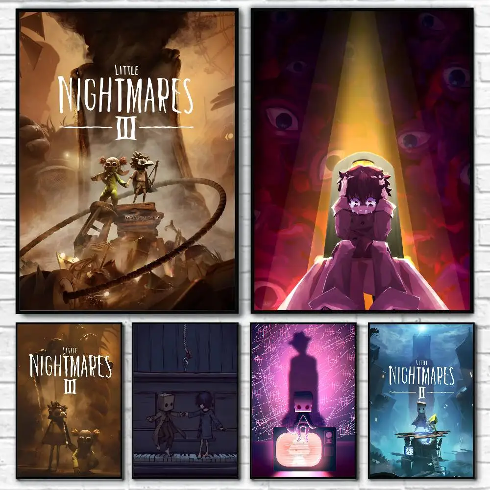 Classic Game L-Little Nightmares Anime Posters Fancy Wall Sticker for Living Room Bar Decoration Wall Decor