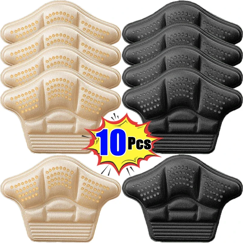 5Pairs Heel Stickers Women Anti-wear Feet Care Shoe Pads Heel Protectors Cushion Insoles Size Reducer Pain Relief Inserts