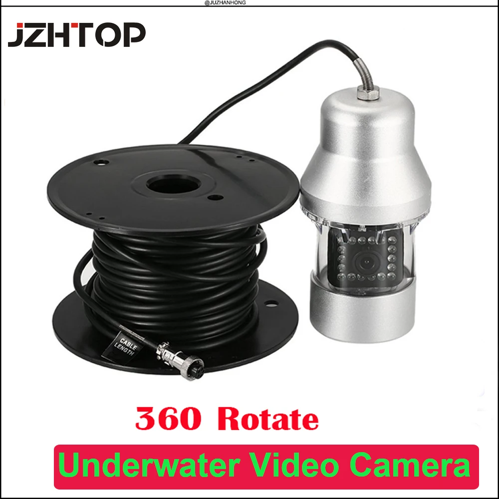 

Waterproof Underwater Camera For Fishing 360 Rotation Pipe Well Video Inspection Camera 30meter Cable Battery Fish Finder