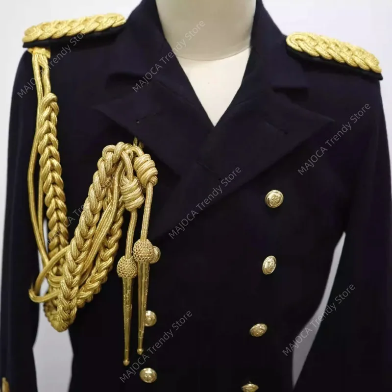 British Style Army Shoulder Aiguillette Golden Wire Army Aiguillette Silver Wire Cord English Style Military Accessories