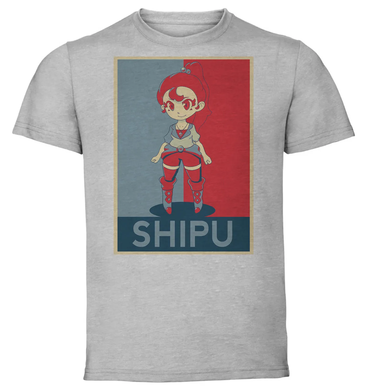 

T-Shirt Unisex - Grey - Propaganda - Little Town Hero Shipu