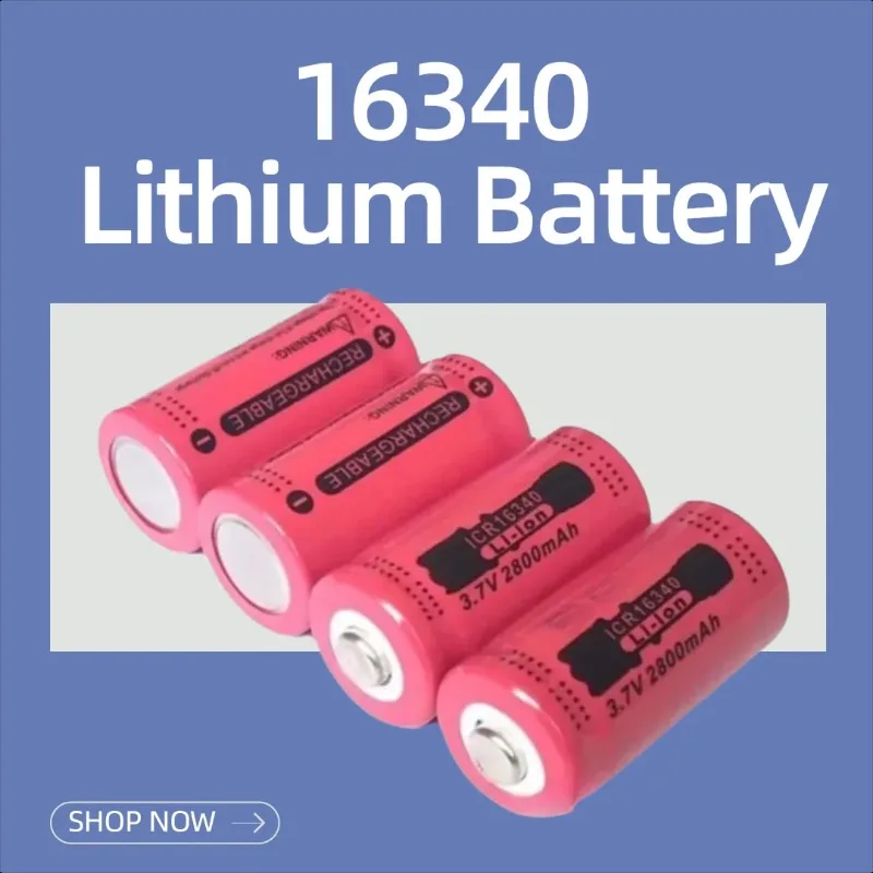 

16340 Lithium Battery 3.7V 2800mAh for Laser Pointer
