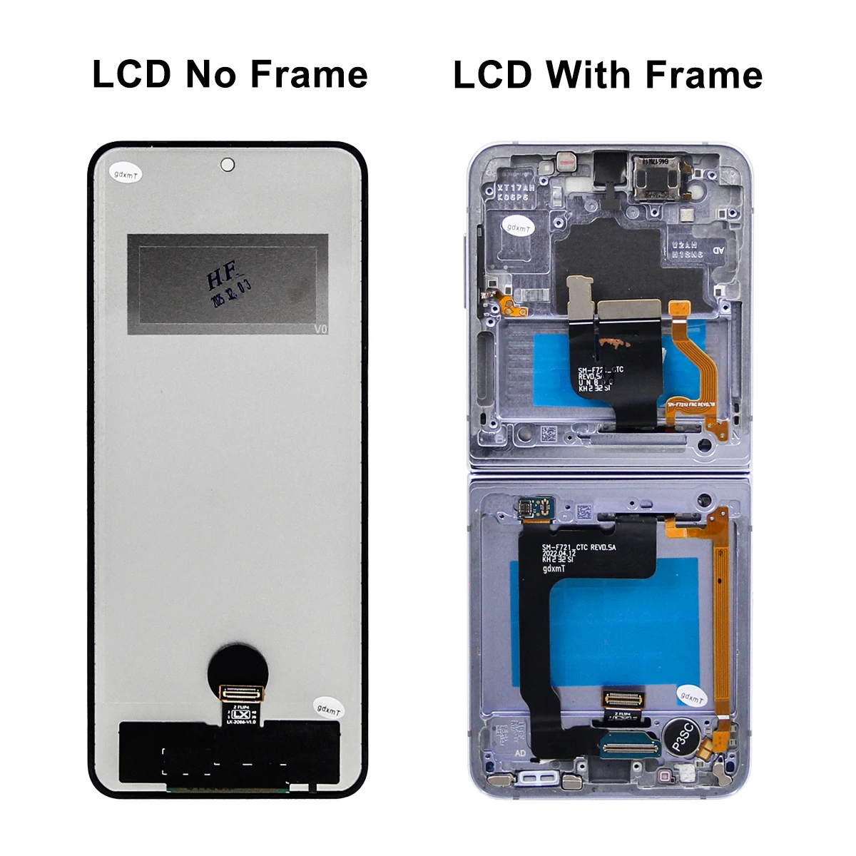 TFT Quality For Samsung Z Flip 4 5G F721B F721W LCD Display With
