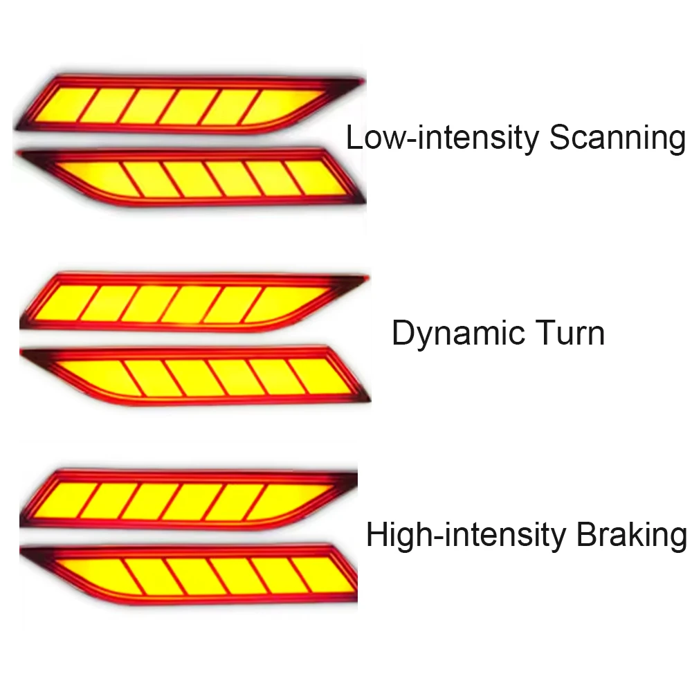 

Пара для Toyota Yaris Cross 2023-2024, светодиодные отражатели заднего бампера, многофункциональный светодиодный отражатель, сигнальная лампа указателя поворота