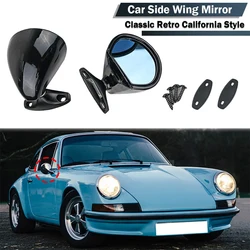 2pcs Universal Car Side Mirrors Wing Mirror Auto Classic Retro Door Wing Rearview Mirror L+R Replacement Refit For Most Cars