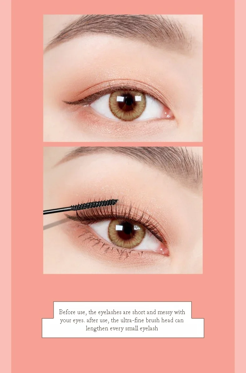 3D มาสคาร่ายาวสีดํา Lash Eyelash EXTENSION Eye Lashes แปรงแต่งหน้าความงามยาวนาน GOLD มาสคาร่าสี