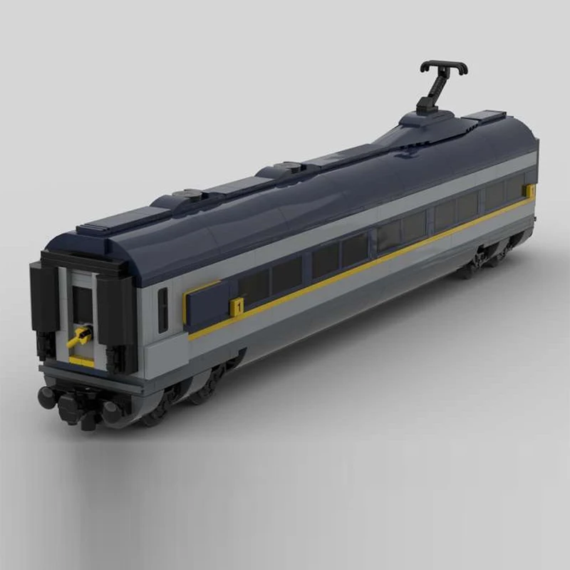 Stadsautomodel MOC Bouwstenen Klasse 374 Passagierscoach Modulaire technologie Geschenken Vakantie Monteer Kinderspeelgoed Pak