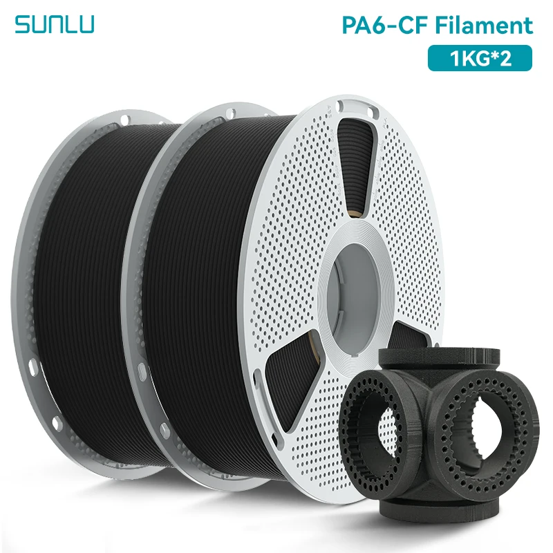 SUNLU PA6-CF, PA12-CF Carbon Fiber Nylon 2 packs (2kg).