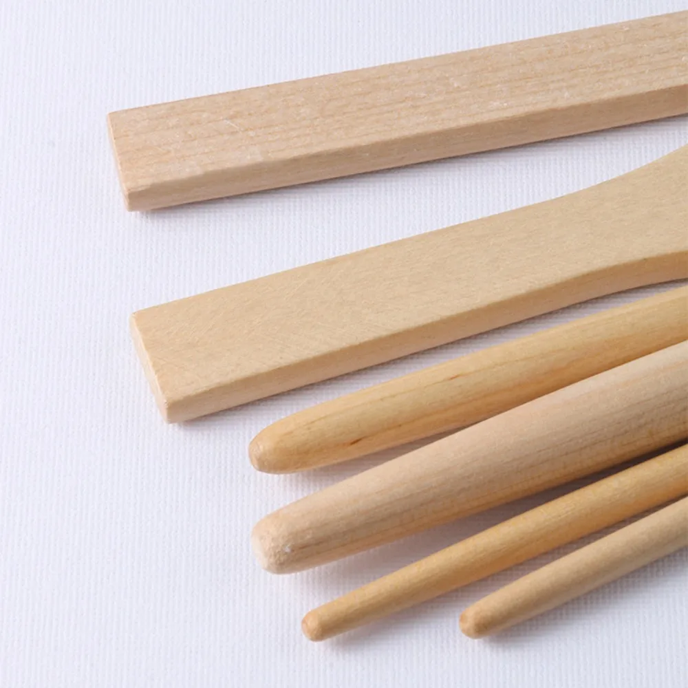 

Art Paint 3/6pcs Painting Brush Set Professional Wooden Handle Watercolor Gouache Oil Brush Set Flat Tip Head Different Shape