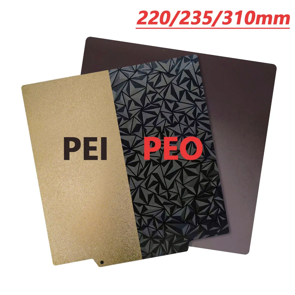 

Double Side PEO+PEI Spring Steel Sheet PEI Magnetic Build Plate 220/235/257/310mm Heated Bed 3D Printer Part Ender 3 Ender5