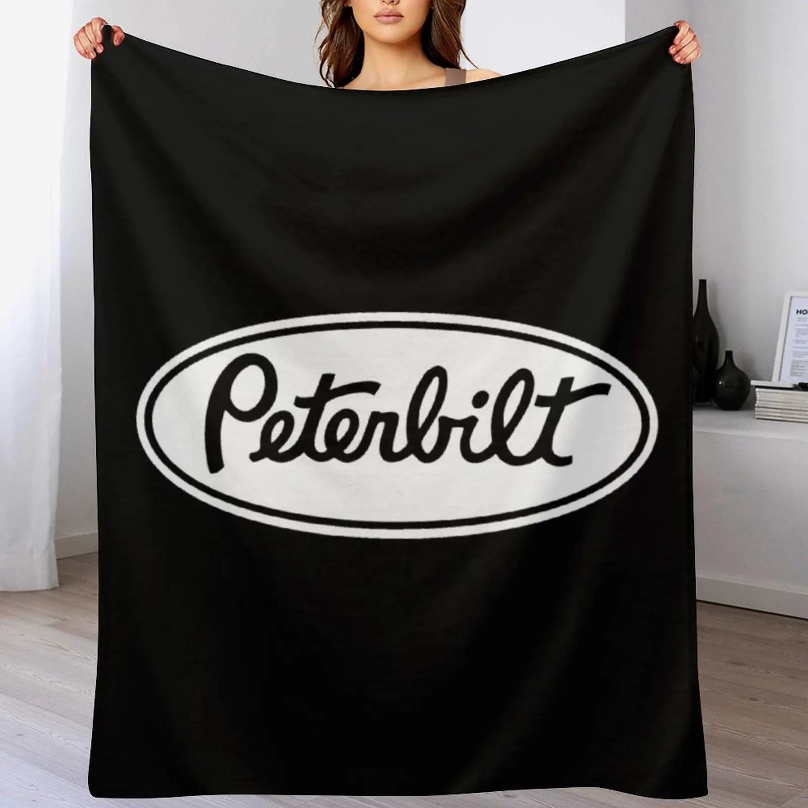 

white peterbilt Throw Blanket Luxurious Soft Fuzzy Blanket for Sofa Bed