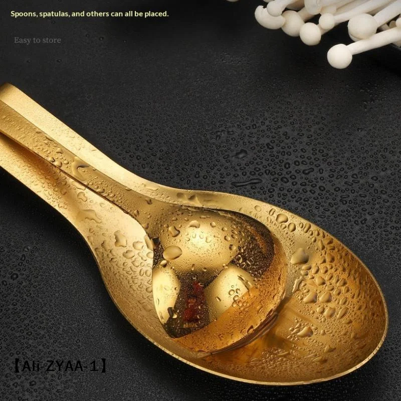 【A】Fish Shape Stainless Steel Spoon Rest Thickened Cooking Spoon Buffet Clip Turner Tray Hotel Restaurant Kitchen Utensil Holder