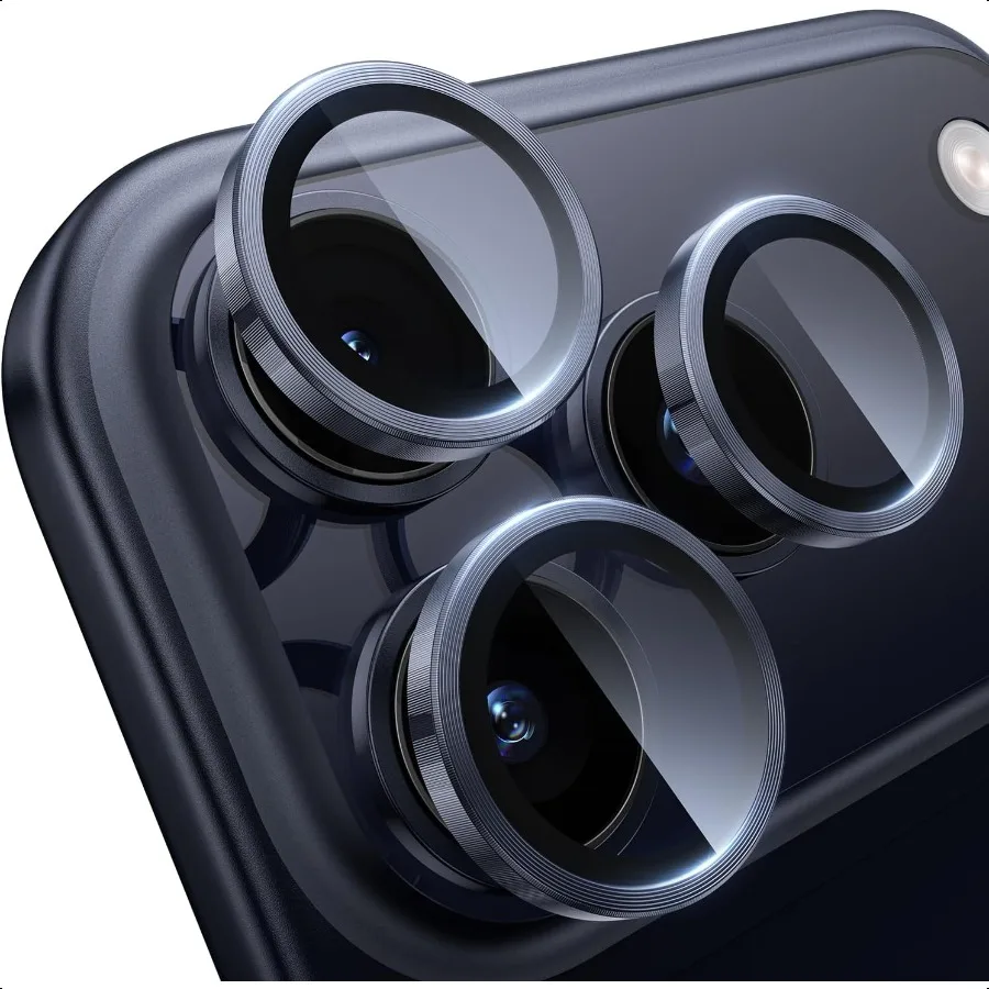 

Защитная пленка для объектива камеры iPhone 17 Pro iPhone 17 Pro Max [оригинальный режим съемки] Небьющаяся металлическая камера из закаленного стекла HD