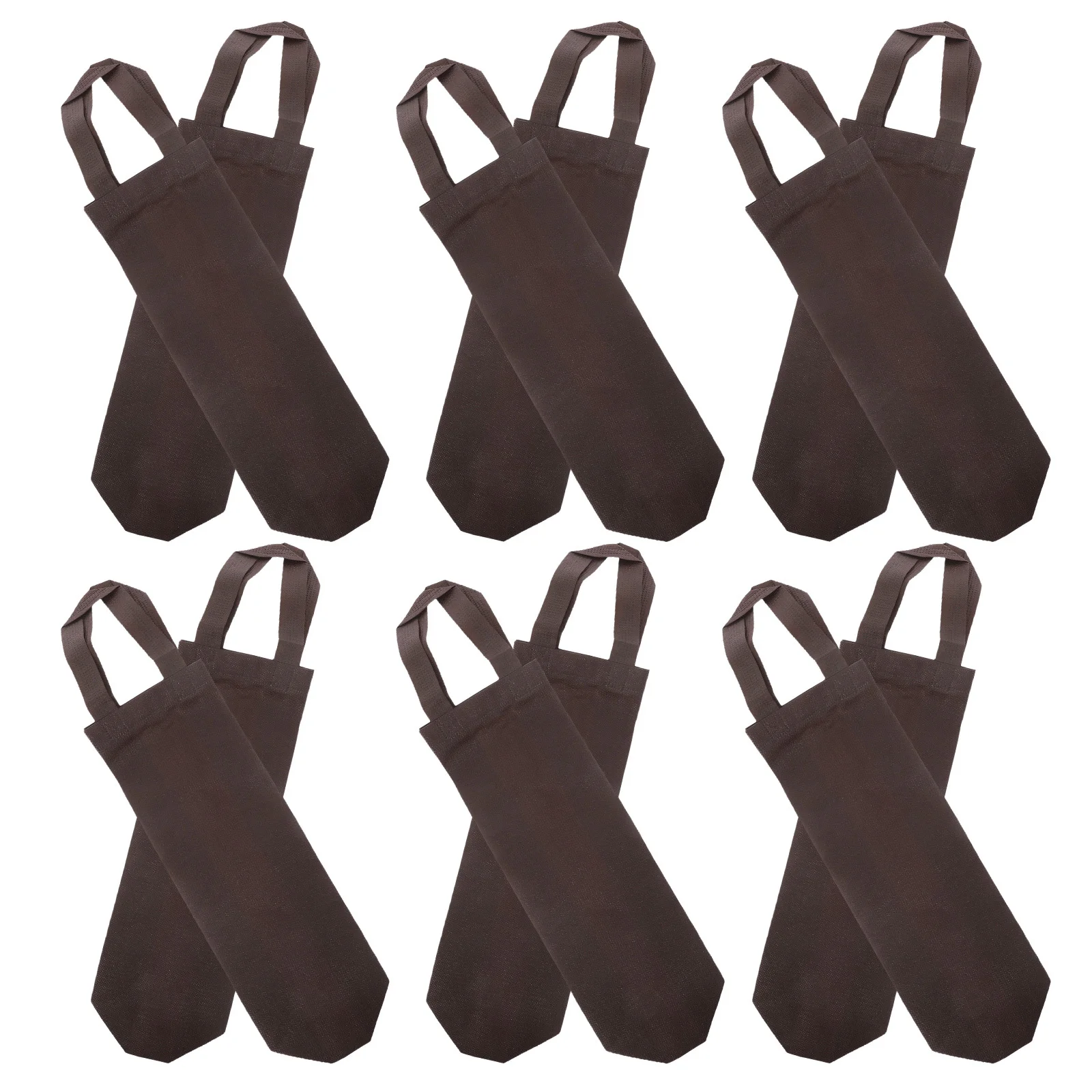 

20Pcs Wine Bottle Pouch Non-Woven Fabric Reusable Thick Tote Bag with Handles Single Wine Carrier for Birthday Wedding Christmas