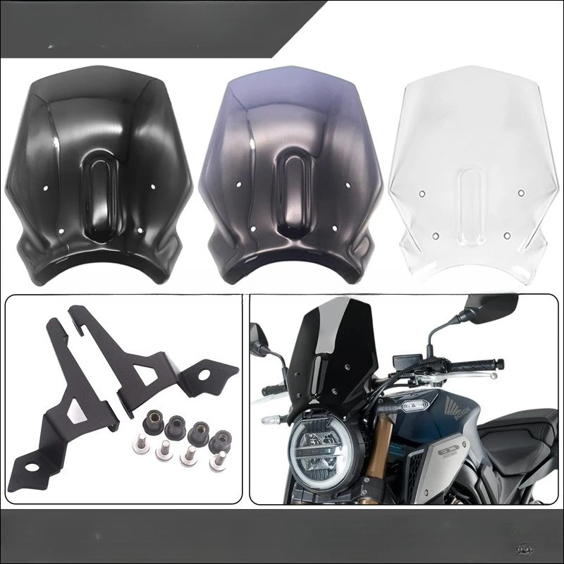 

Front Windshield for Honda CB650R (2019-2023 Model Years) & CB1000R (2018-2020 Model Years) - Motorcycle Accessory