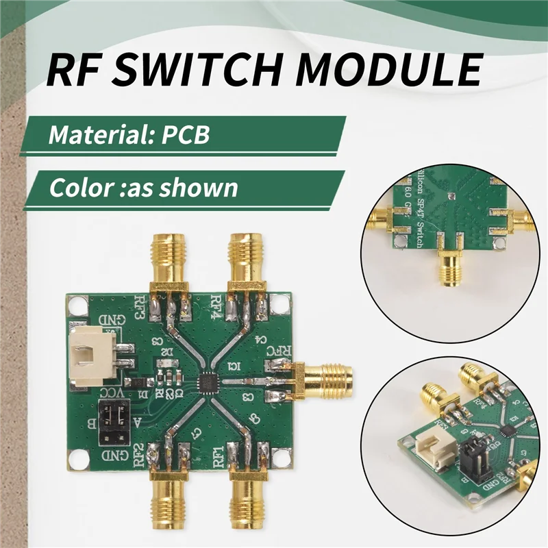 ABJI-2X HMC7992 0.1-6Ghz RF Switch Module Single Pole Four Throw Switch Non-Reflective