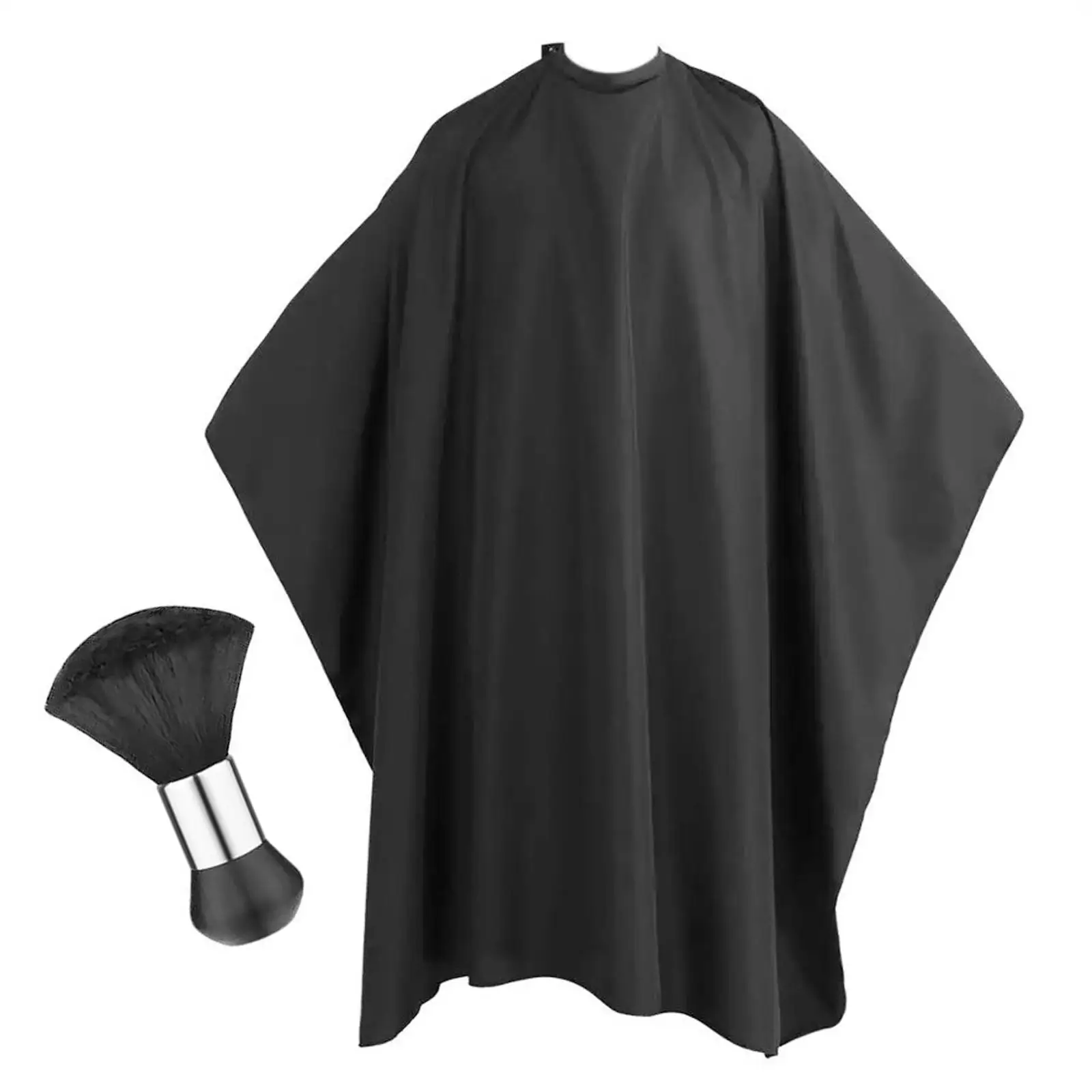 Hair Cutting Salon Cape with Adjustable Snap Closure Black Hairdresser Cape for Hairstylists Salon Makeup Men Women and Kids