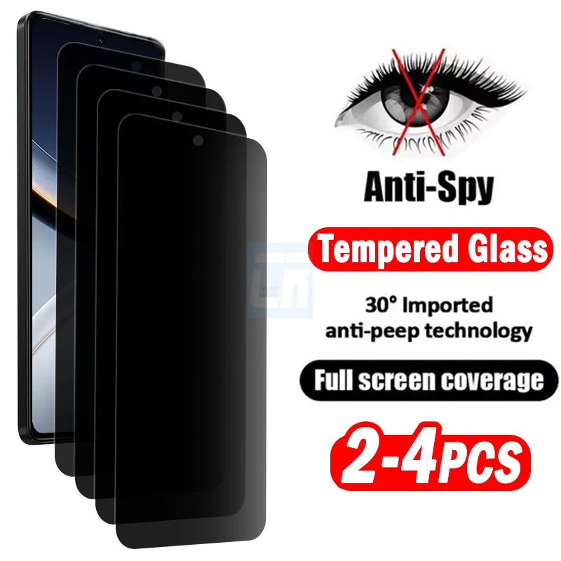 

2-4Piece Privacy Screen Protector for Xiaomi Poco F7 Ultra F6 F5 Pro Anti-Spy Glass for Poco M7 M6 X7 X6 Pro 5G Protective Film