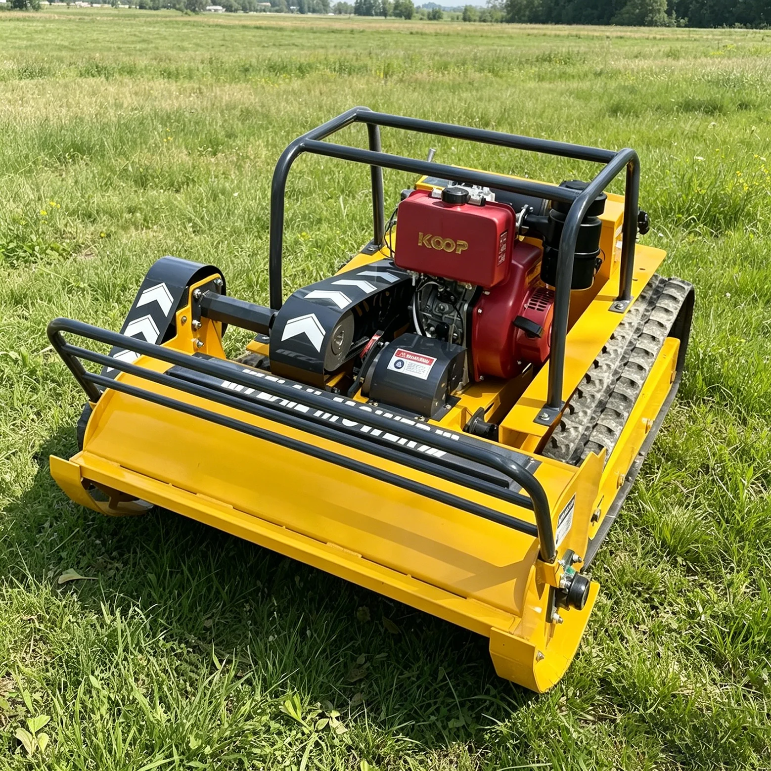 

Customized factory self-propelled lawn mower, small four stroke household lawn mower, track type