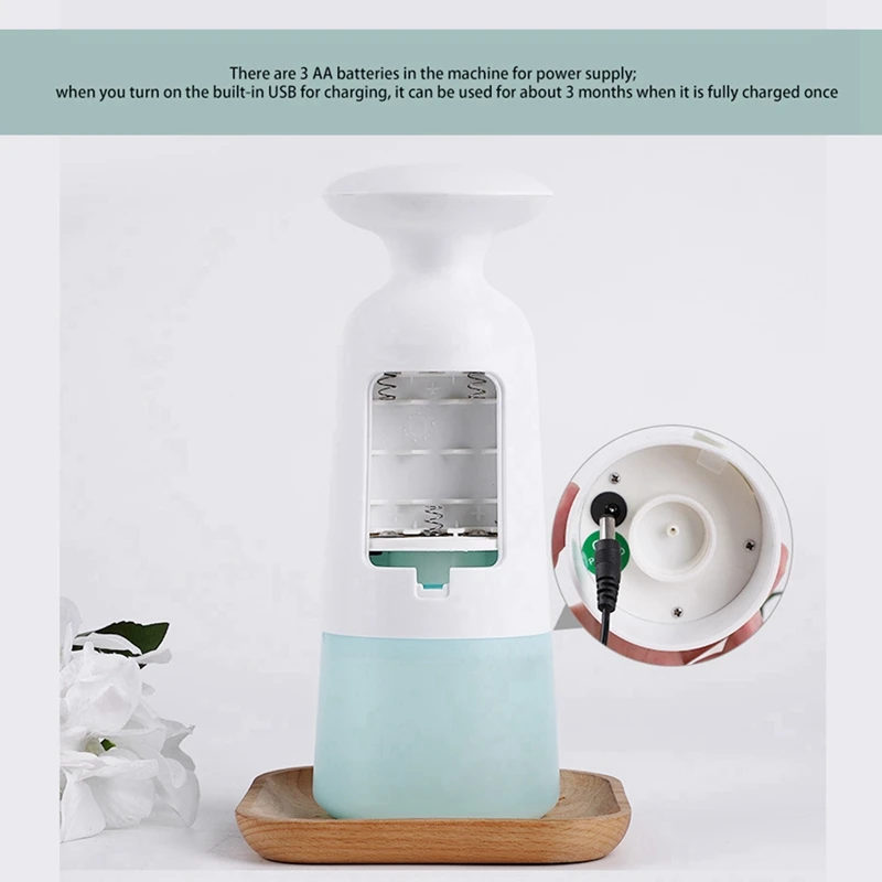 Dispensador de sabão automático sem contato, máquina inteligente de espuma com sensor infravermelho, dispensador de sabão de espuma, máquina de lavar as mãos
