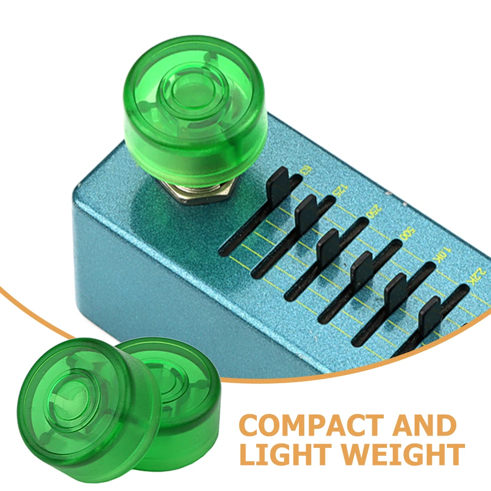 

2 Pcs Lake Pedal Buttons Guitar Accessories Durable Plastic Caps For Effects Footswitch Topper Reusable