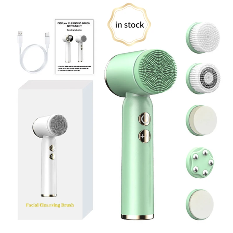 

Электрическая щетка для умывания и массажа лица, водонепроницаемая, из мягкого силикона