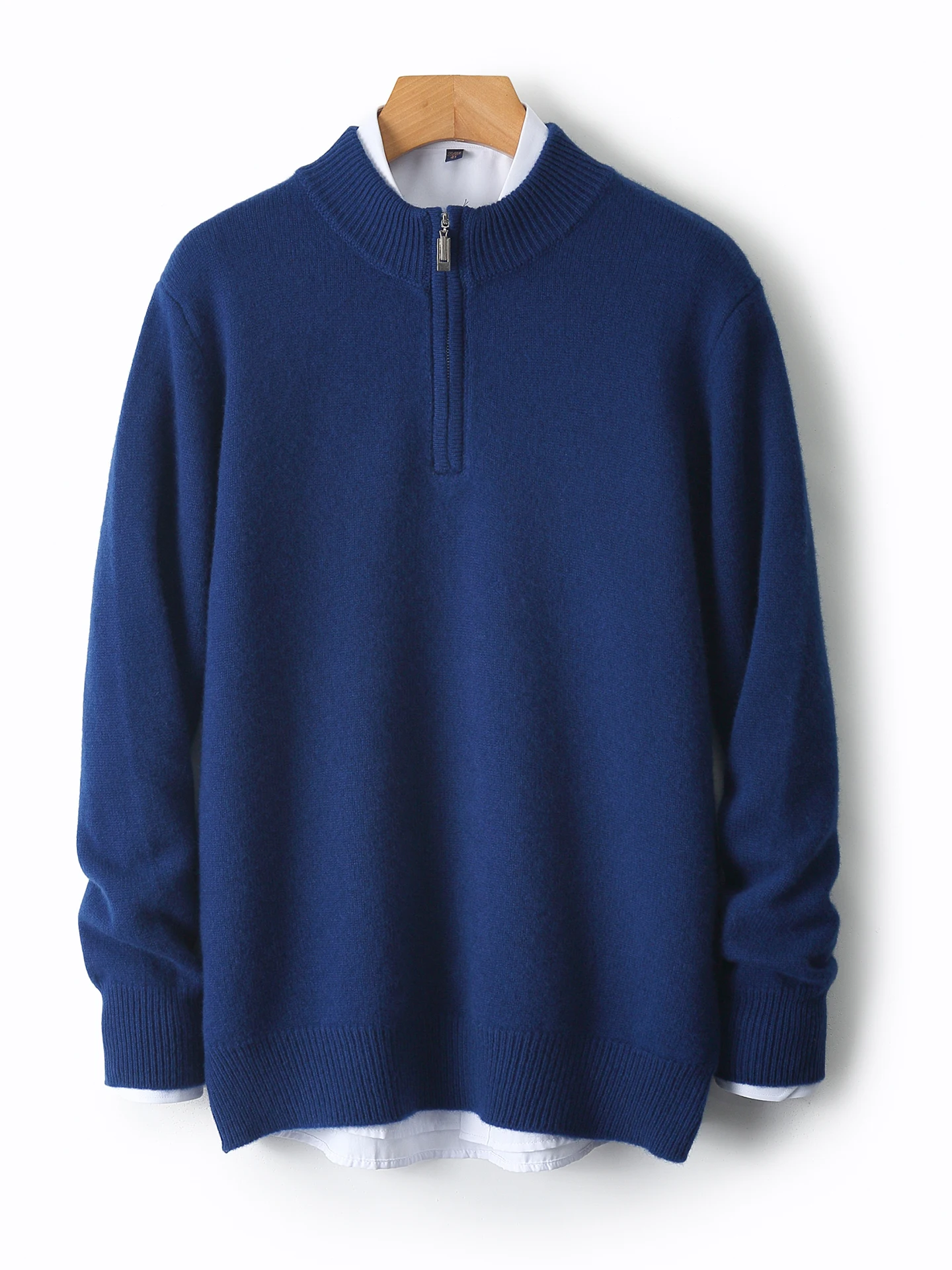 Classic Autumn Winter Man Sweater Smart Casual 100% Merino Wool Knitwear Thick Pullover Long Sleeve Clothing Tops Men's Jumper