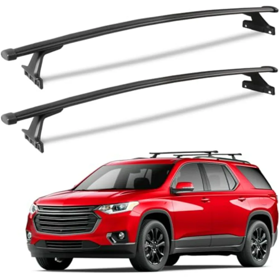 

220lbs Roof Racks Cross Bars Fit for Chevrolet Chevy Traverse 2018-2021 Heavy Duty Aluminum Crossbar Roof Rail Cargo Carrier Ro