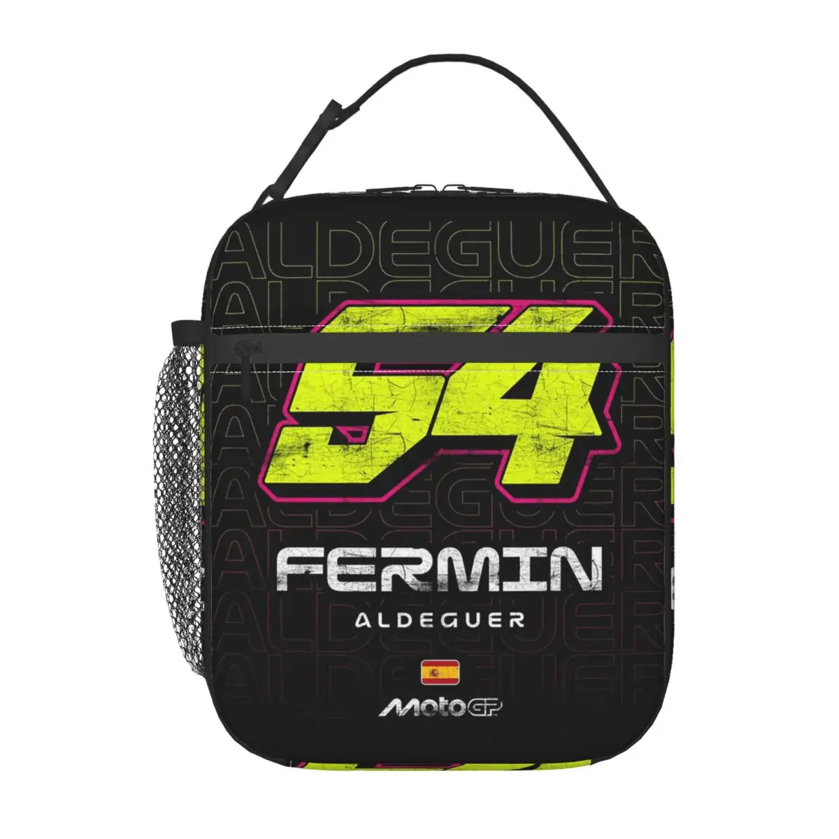 Fermin Aldeguer Number 54 Spain Ducati BK8 Gresini Racing Insulated Lunch Bag for Women Children Food Boxes Thermal Lunch Box