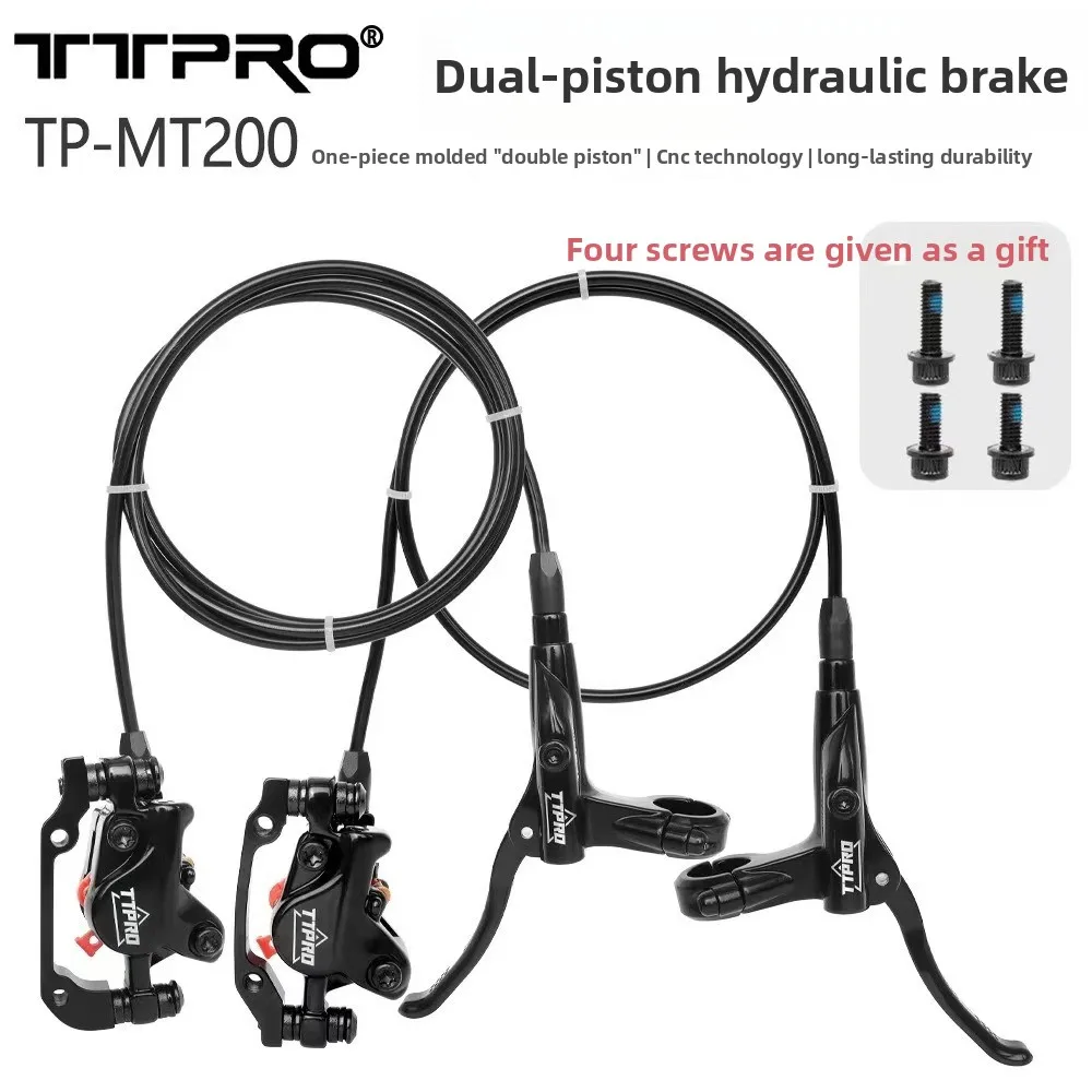 

TTPRO Oil Brake Bicycle Oil Disc Mountain Car Oil Brake Oil Pressure Disc Brake Hydraulic Brake Containing Metal Combo
