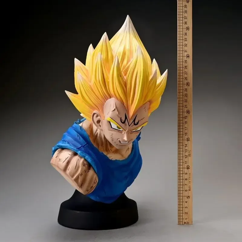 Figuras de acción de Anime Vegeta Iv, figura de Dragon Ball Gk Bust, Super Saiyan Vegeta, modelo de Pvc, juguete de colección, regalo de cumpleaños, 37cm