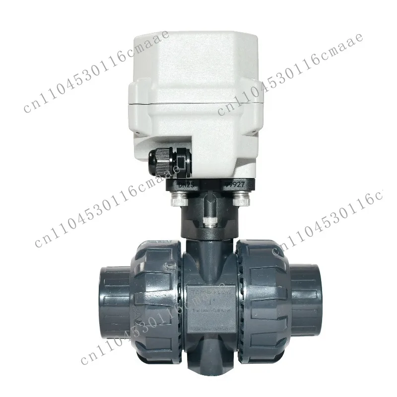 CR305 3 Wire DC24V T25-P2-B 1 INCH BSP UPVC Electric Ball Valve with Normally Closed