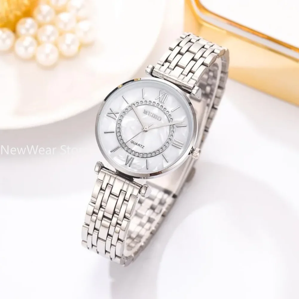 Fashion Diamond Ladies Quartz Watch Steel Female Wristwatch Luxury Crystal Women Bracelet Watches Top Brand Montre Femme Relogio