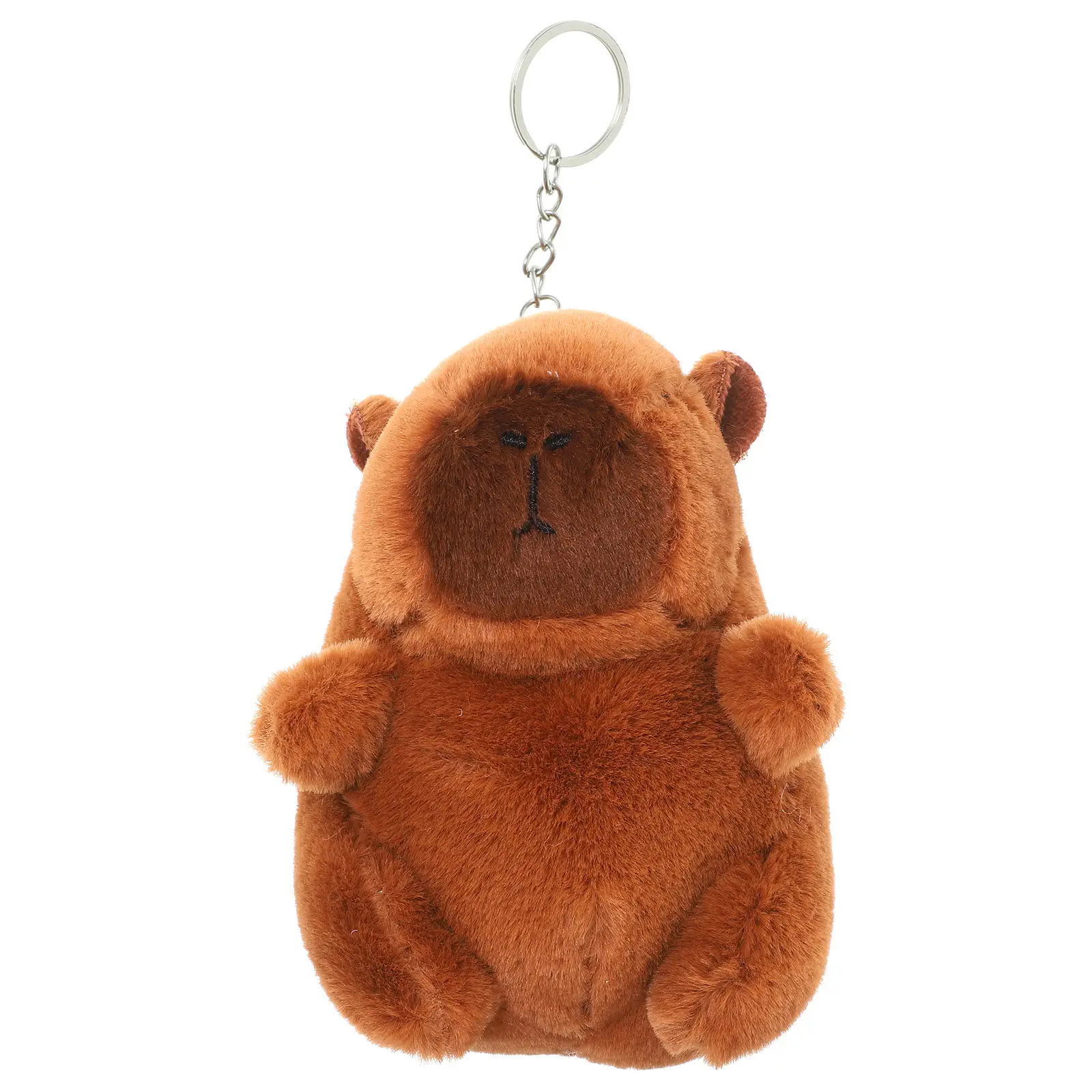 

Cute Capybara Keychain Charm Soft PP Cotton Stuffed Animal Pendant for Bag Backpack Keys Schoolbag Party Favor Gift