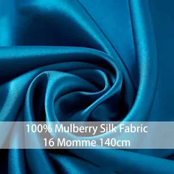 140CM Width 16 Momme 100% Pure Natural Mulberry Silk Fabric Plain Crepe Satin Can Make Silk Bedding/pillowcases/bed Sheets